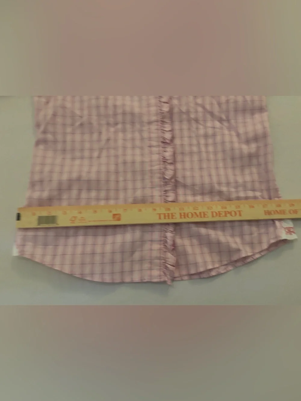 Double R by Ravi Ratan Pink Floral Ruffle Button-Down Shirt Women’s Med - Picture 12 of 15
